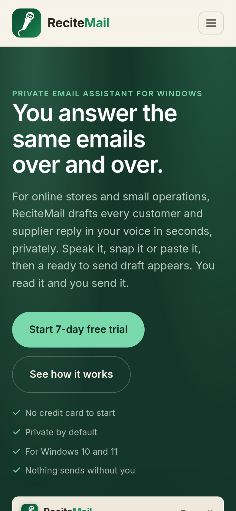 Homepage / Lander