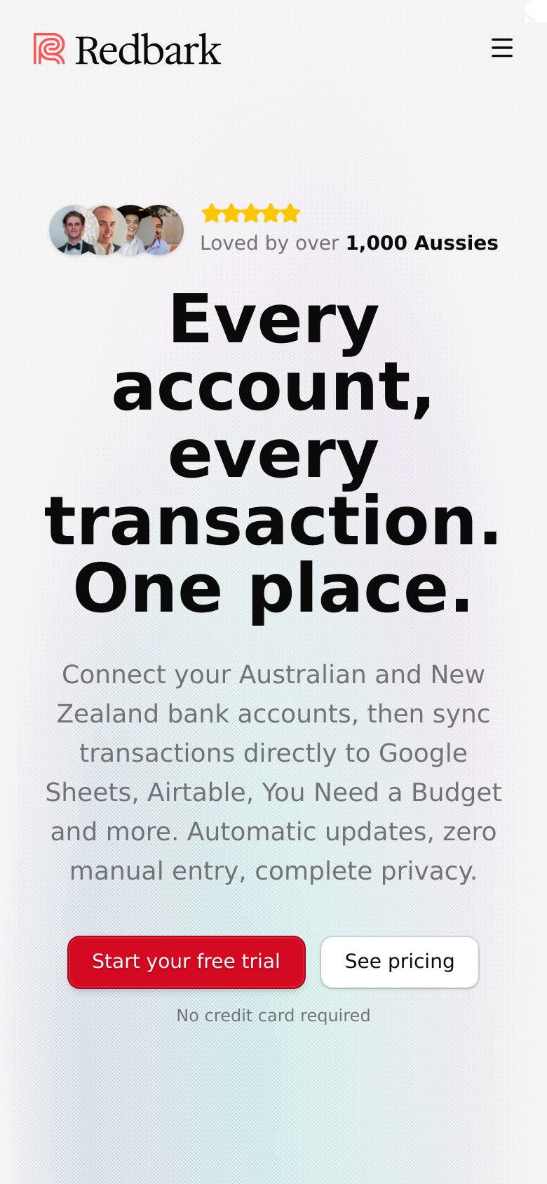 Homepage / Lander