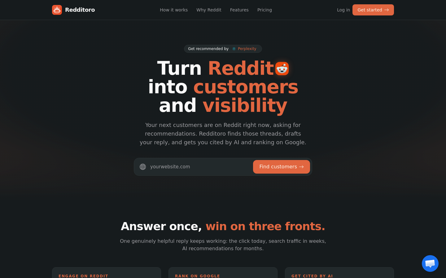Captured Homepage / Lander