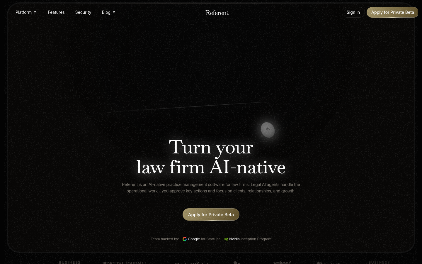 Captured Homepage / Lander