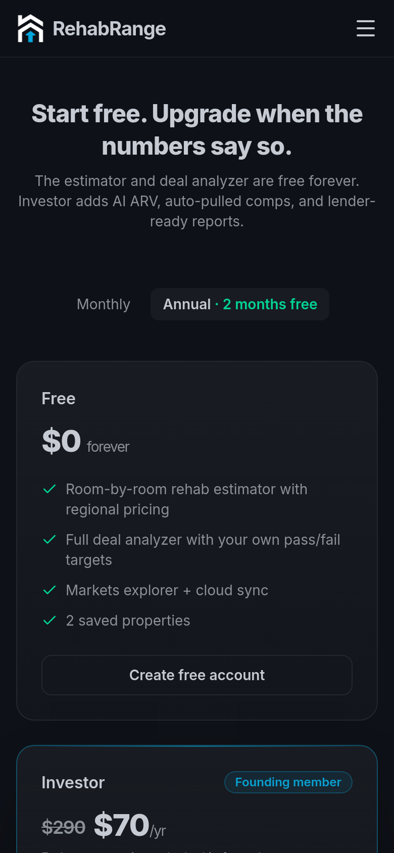 Pricing