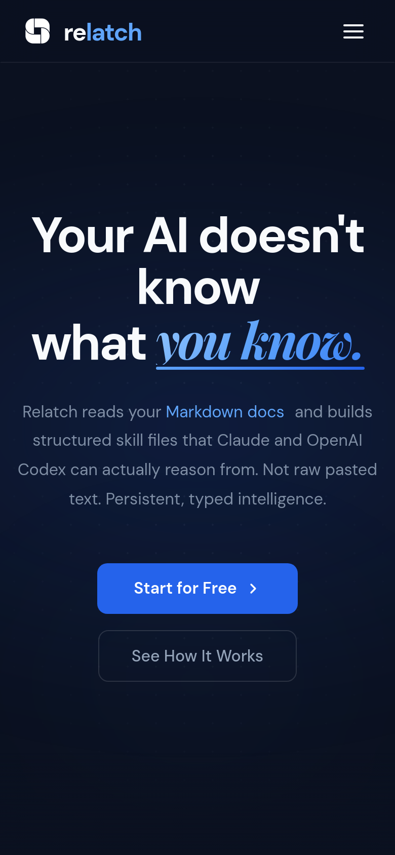 Homepage / Lander