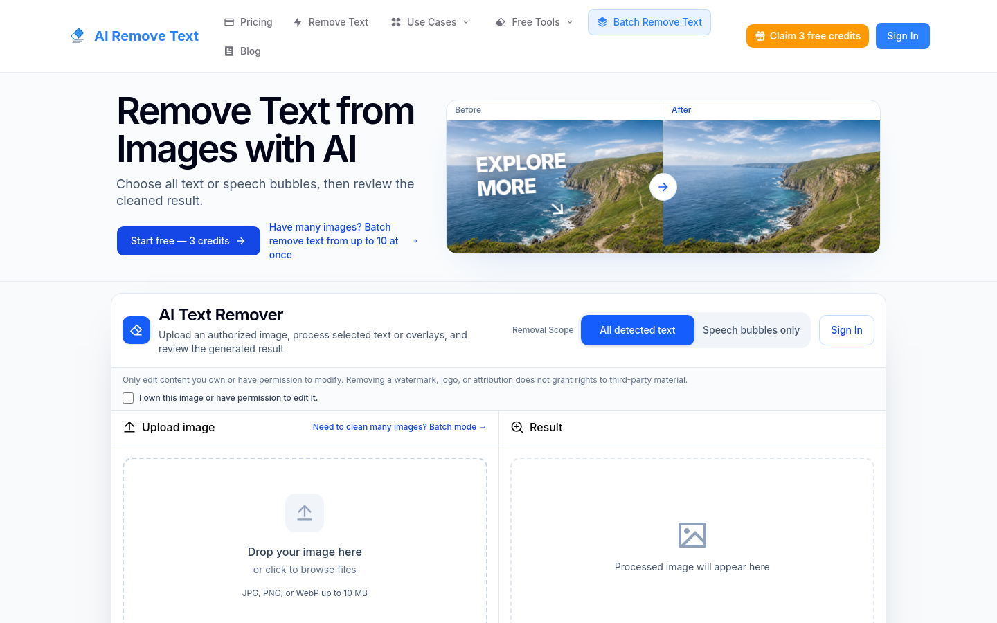 Captured Homepage / Lander