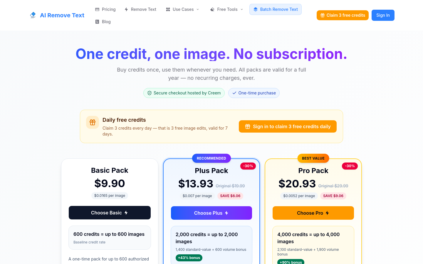 Pricing