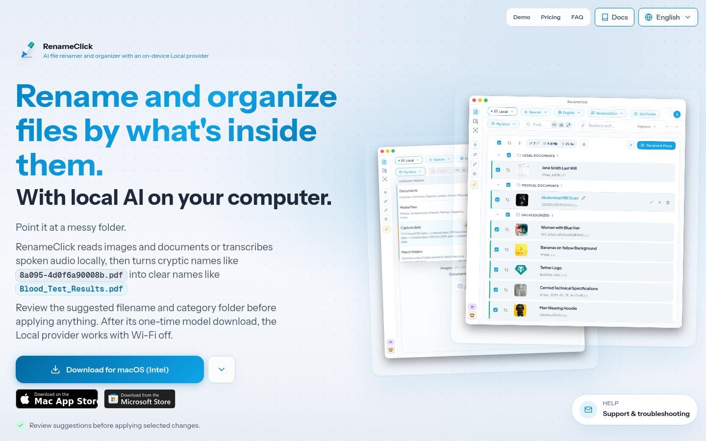 Captured Homepage / Lander