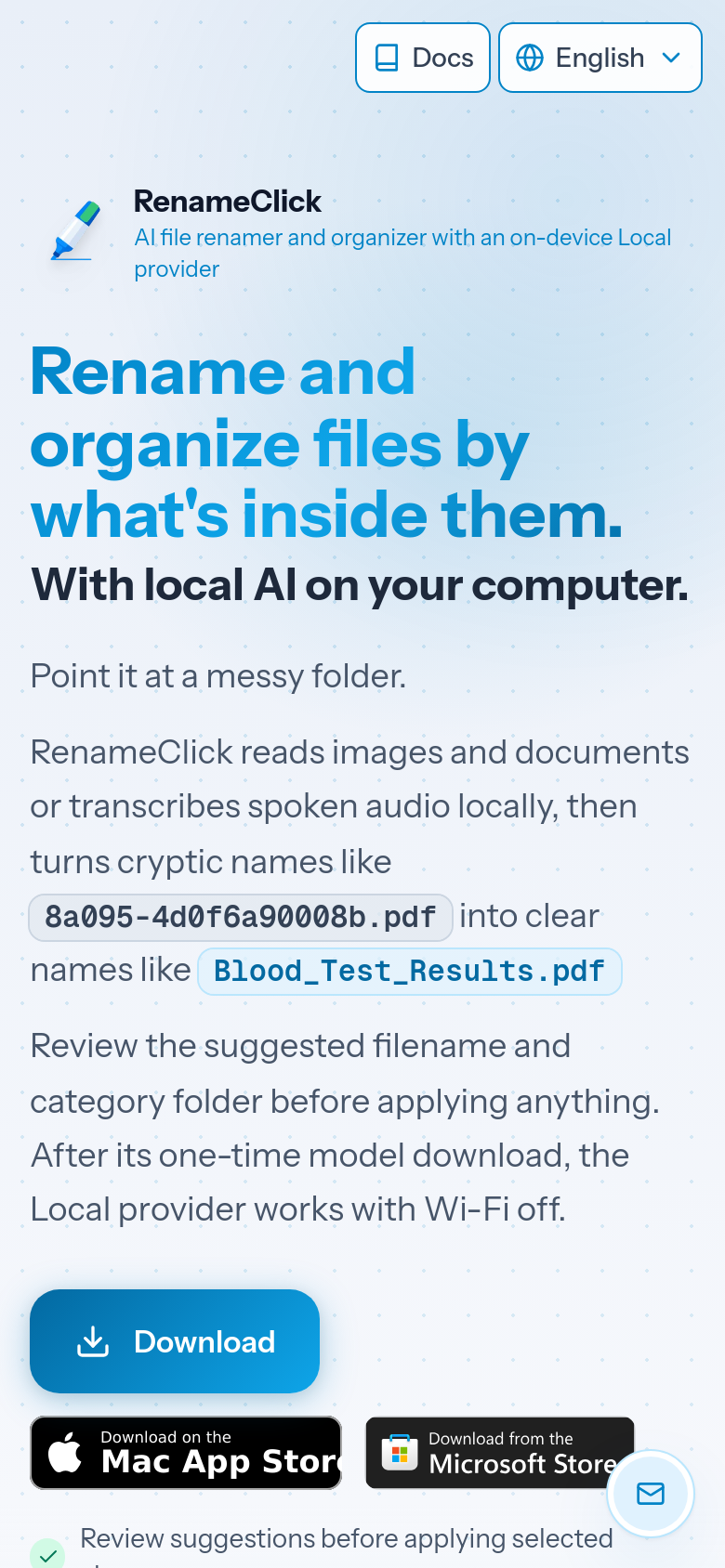 Homepage / Lander
