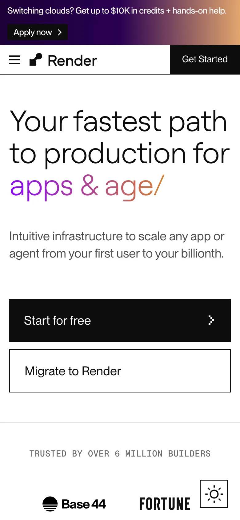 Homepage / Lander