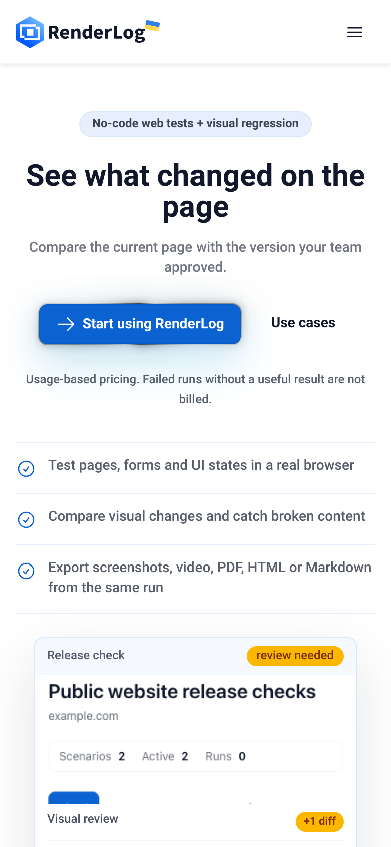 Homepage / Lander