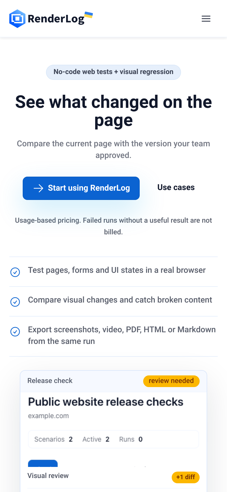 Homepage / Lander