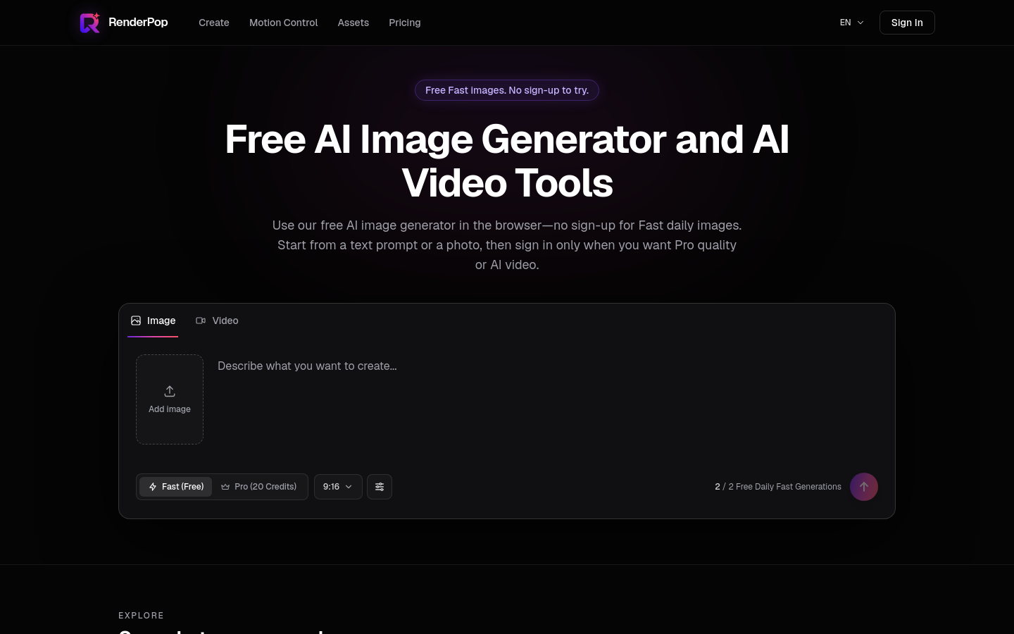Captured Homepage / Lander