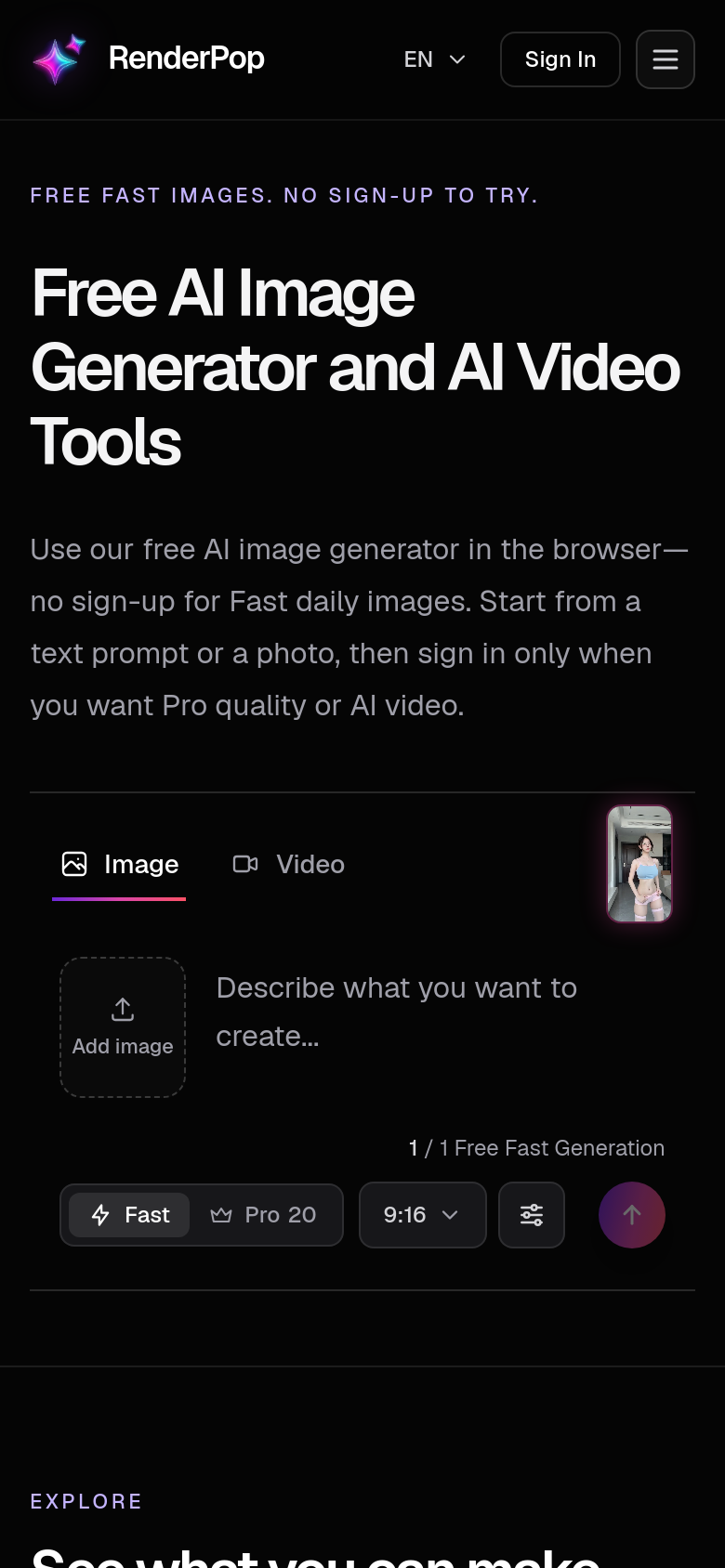 Homepage / Lander