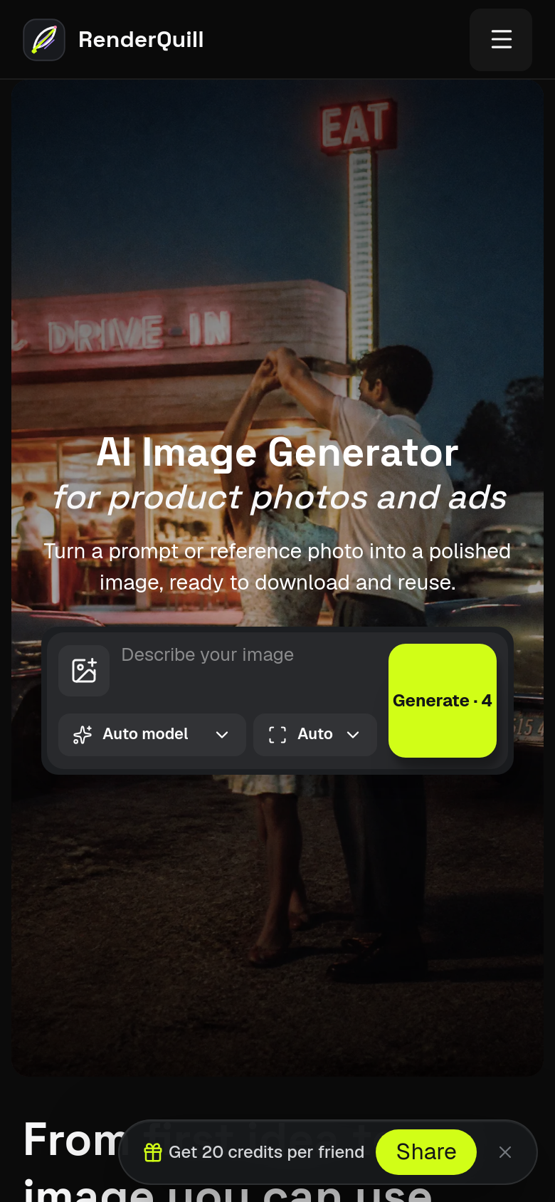 Homepage / Lander