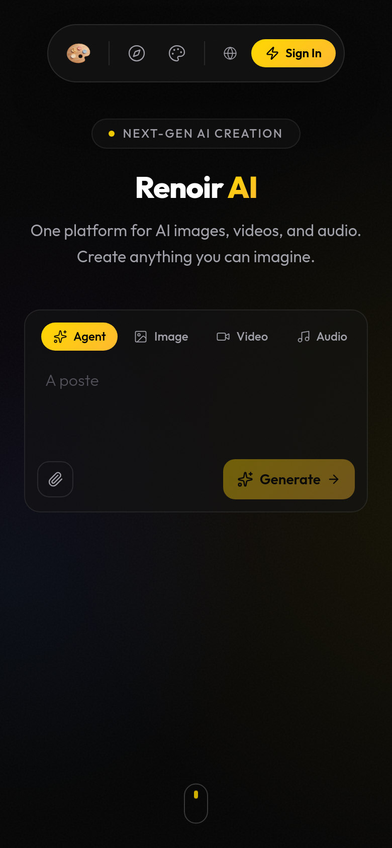 Homepage / Lander