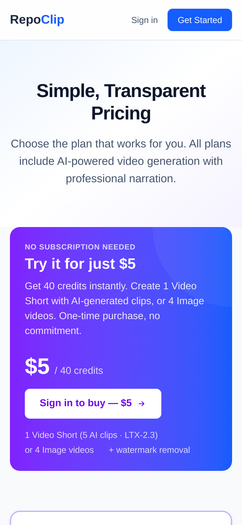 Pricing