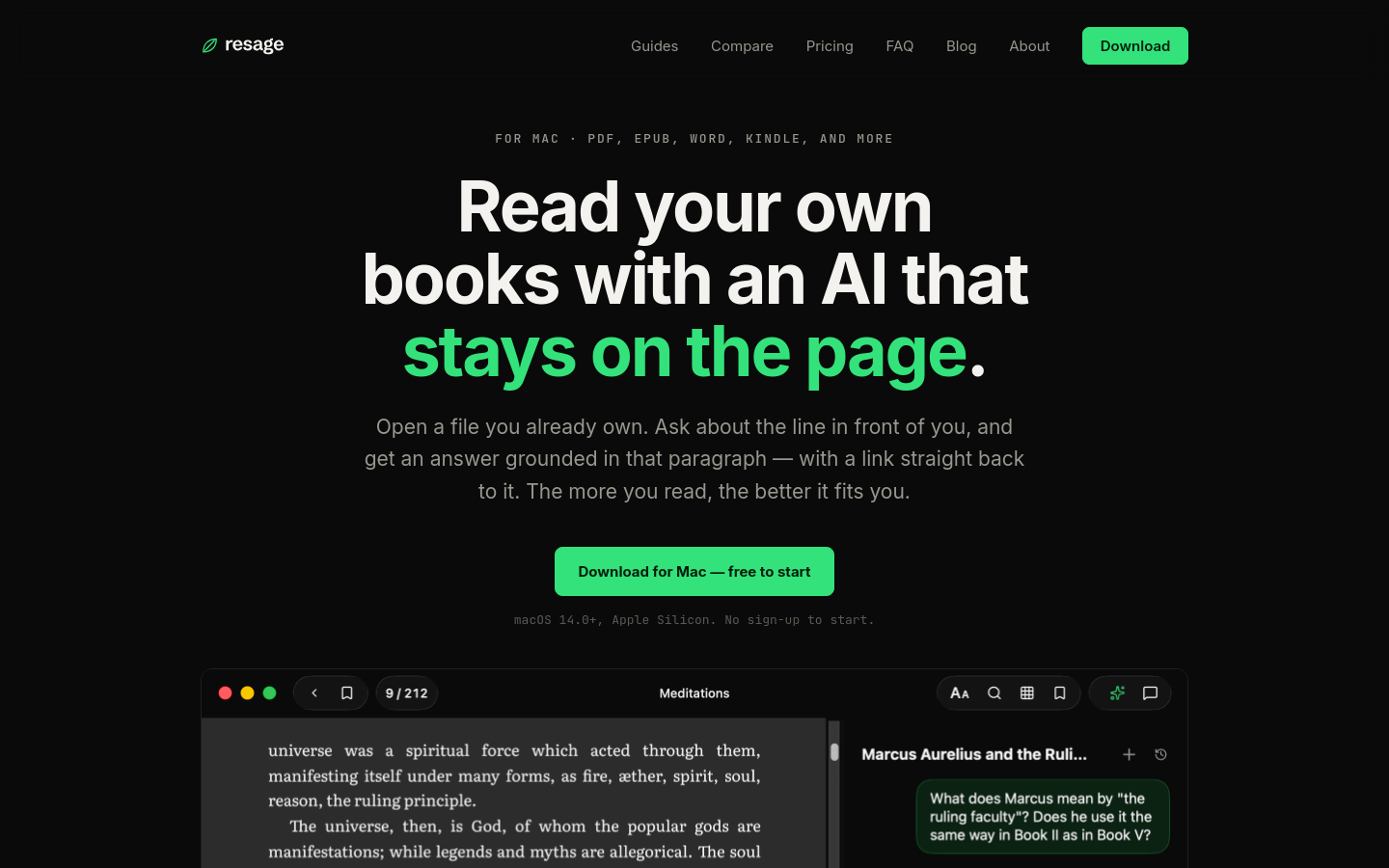 Captured Homepage / Lander