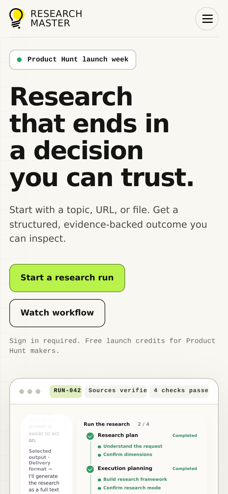 Homepage / Lander