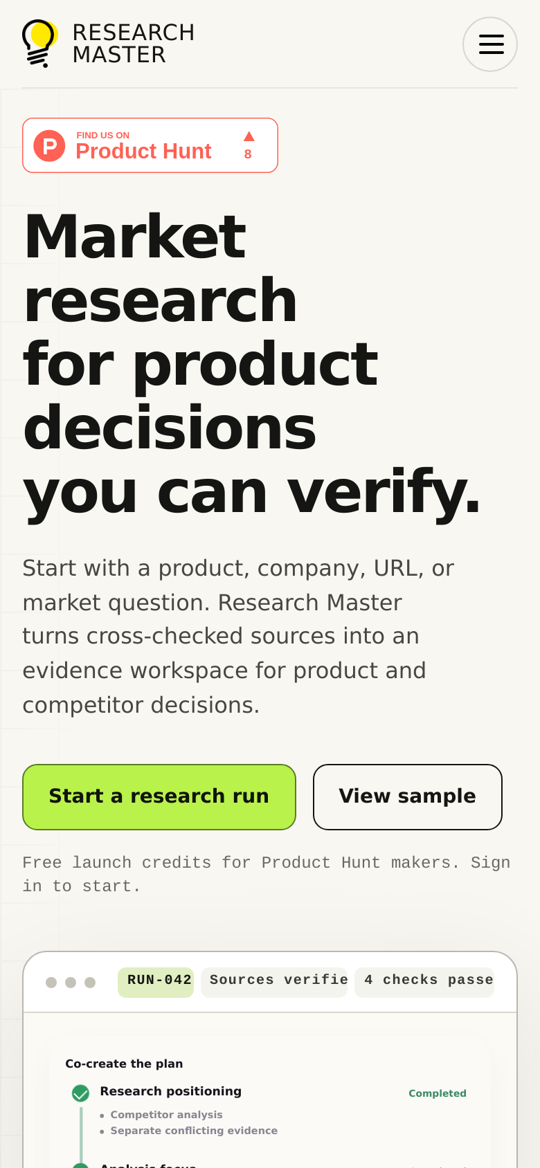 Homepage / Lander