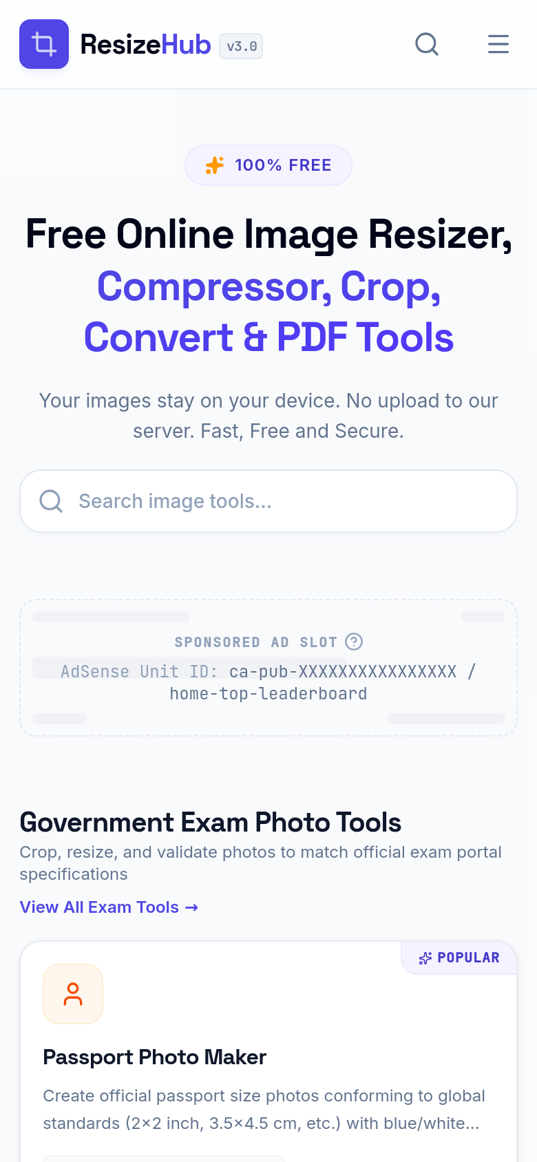 Homepage / Lander