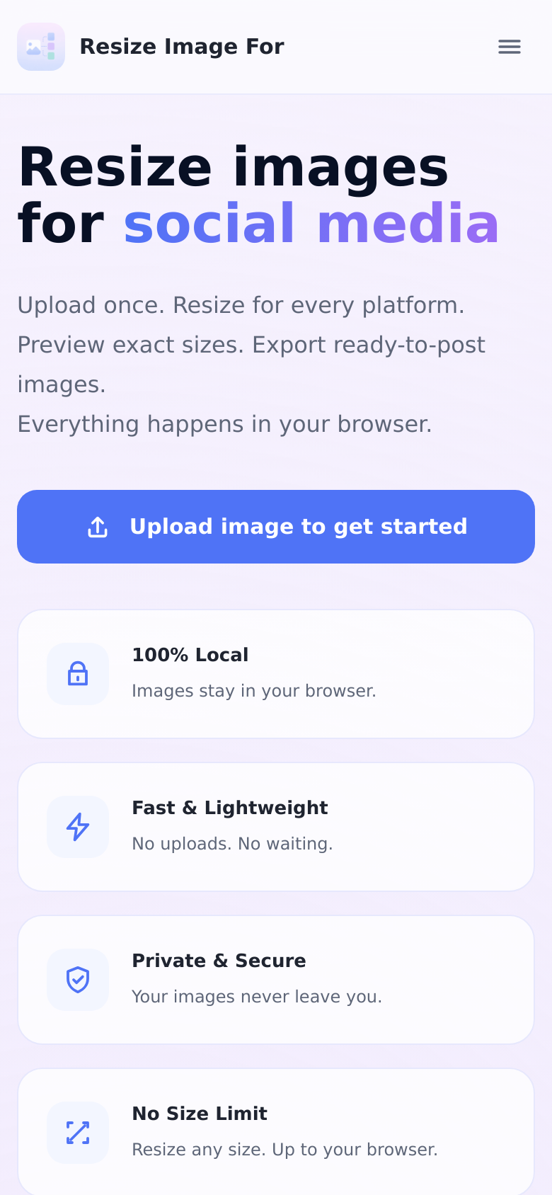 Homepage / Lander