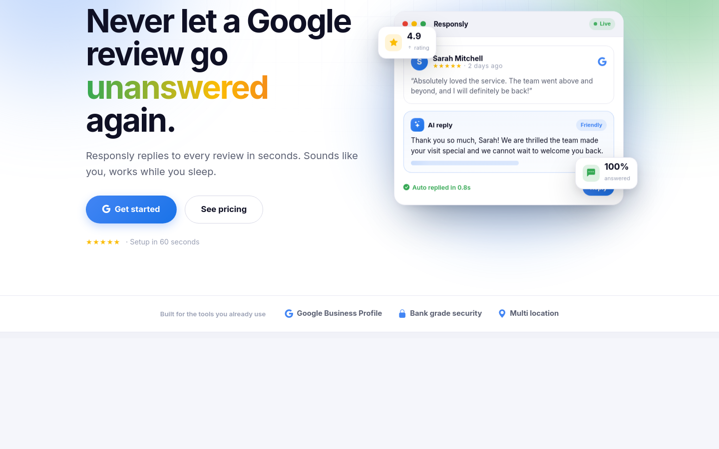 responsly.ai section