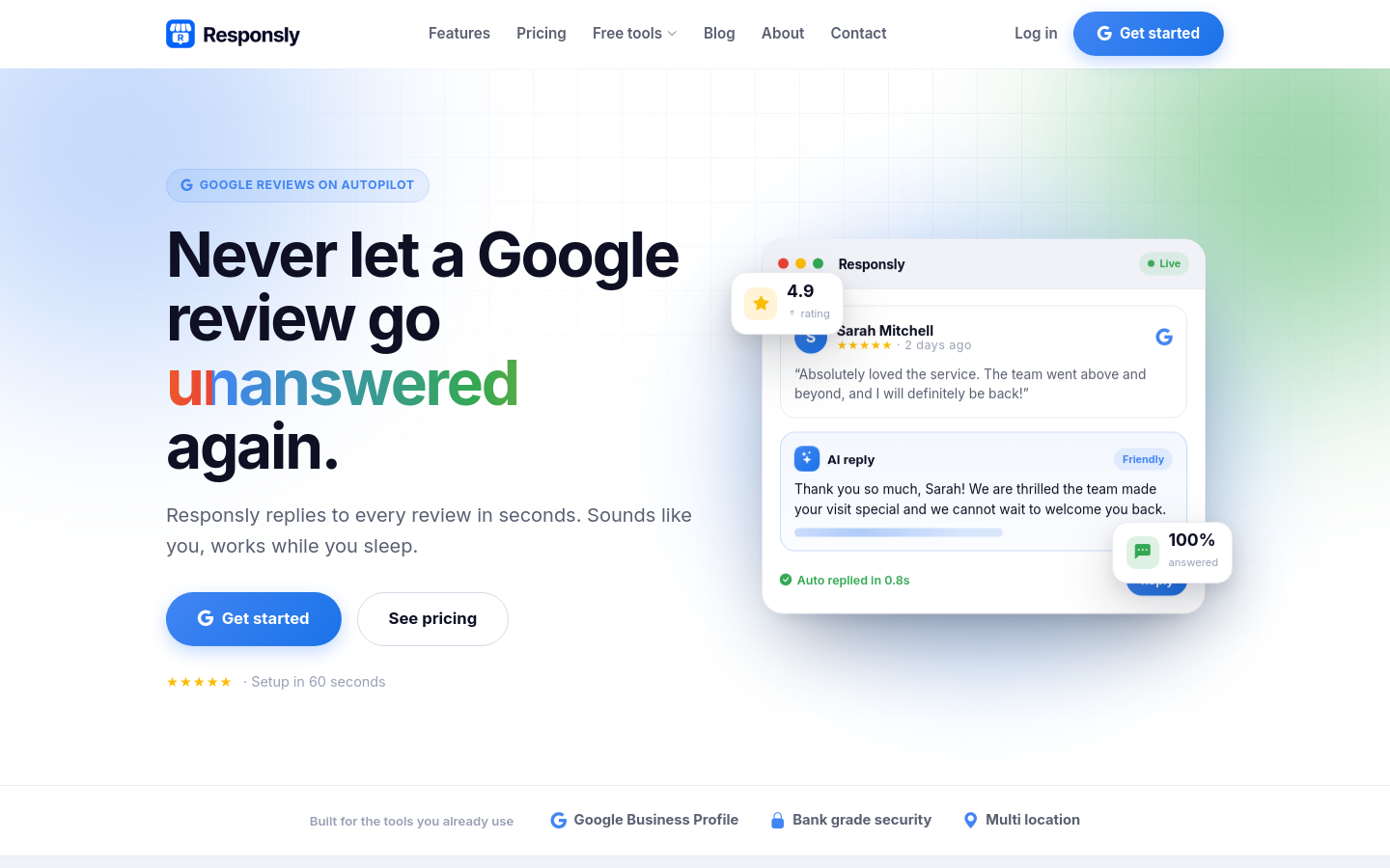 Captured Homepage / Lander