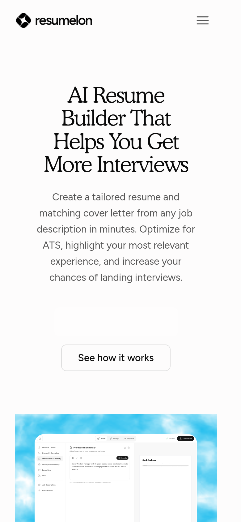 Homepage / Lander
