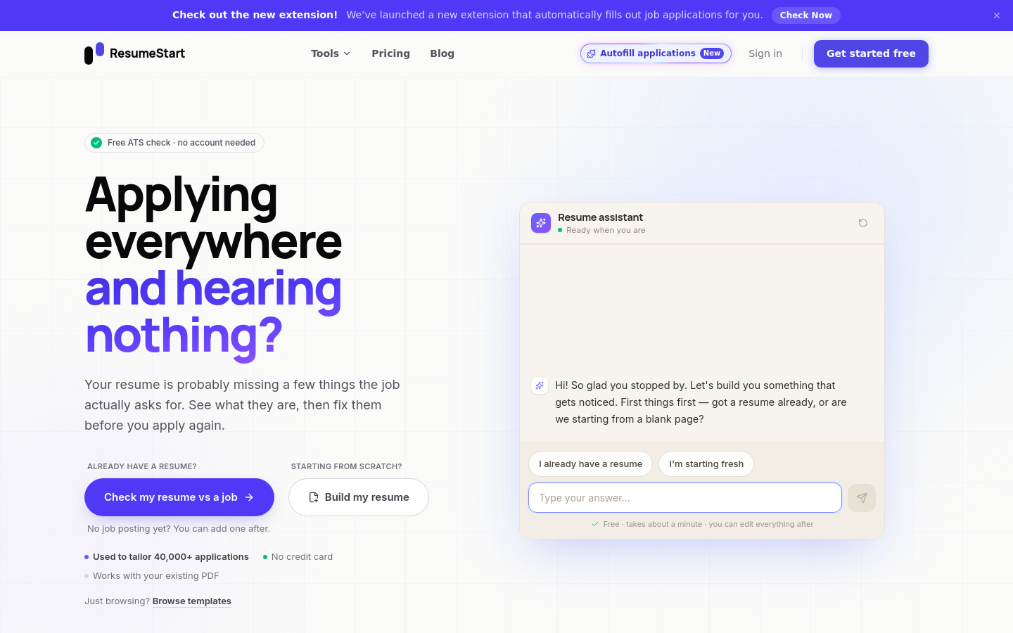 Captured Homepage / Lander