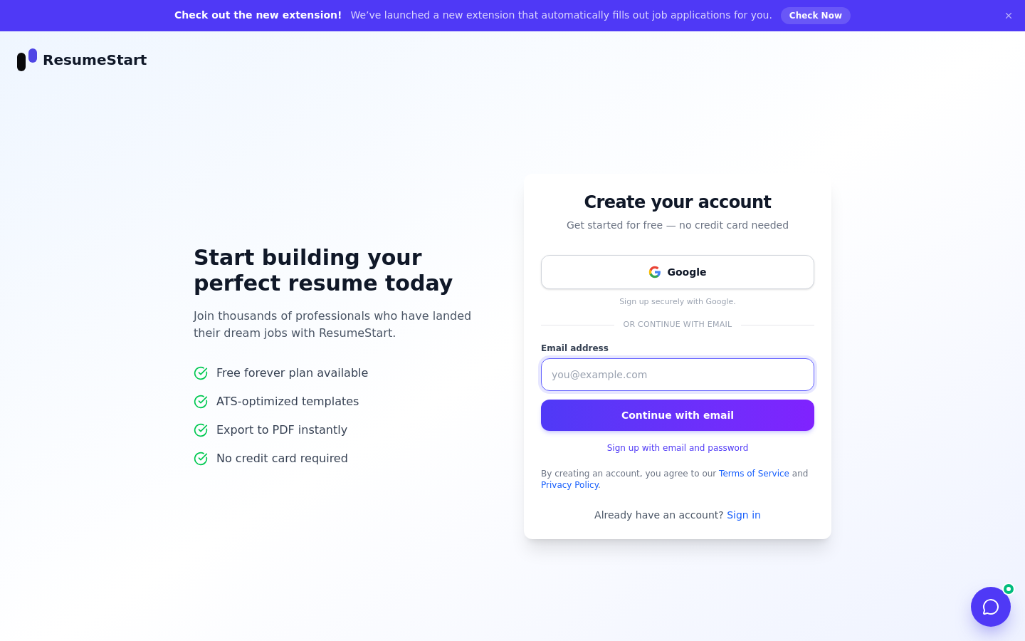 Signup