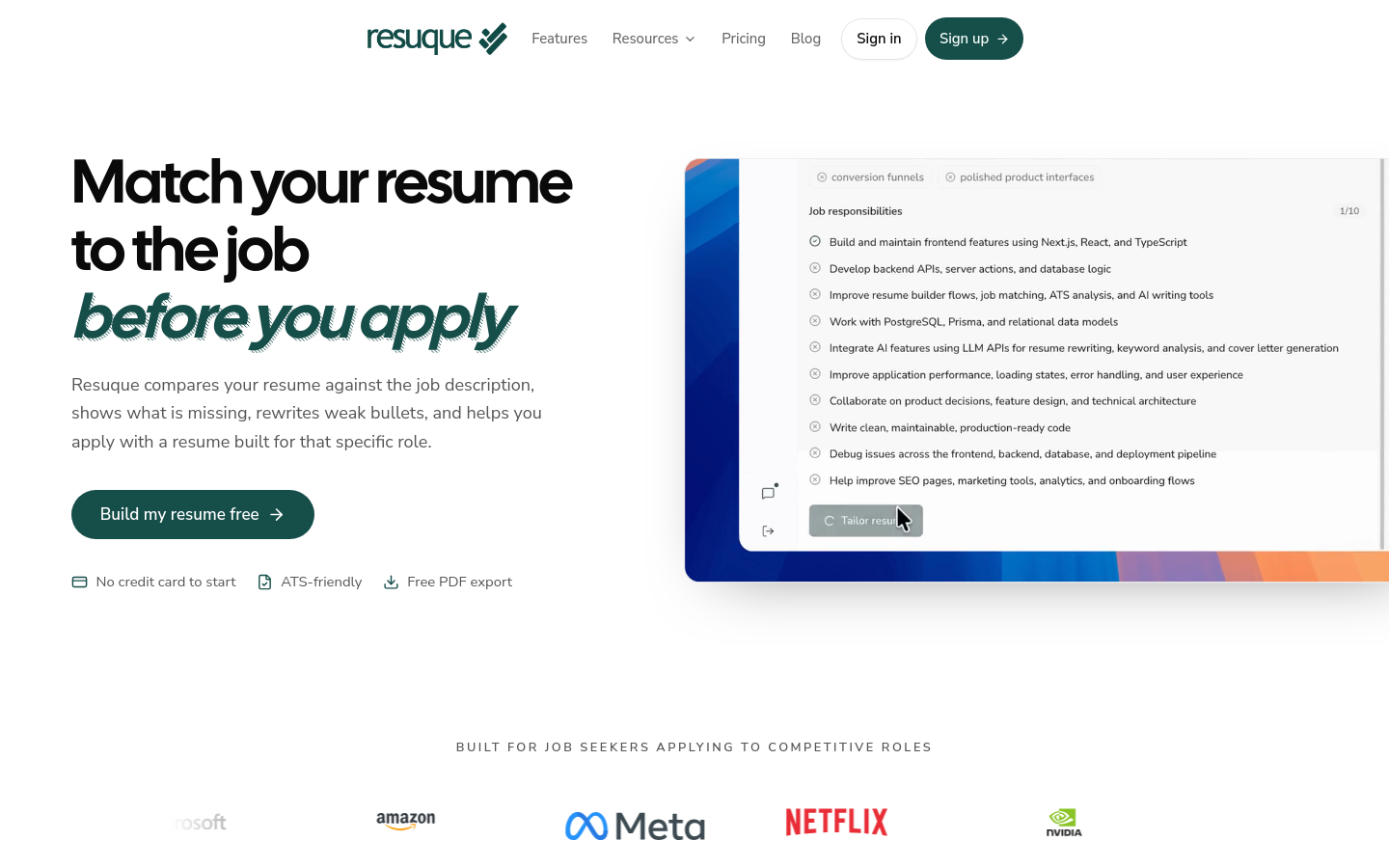 Captured Homepage / Lander