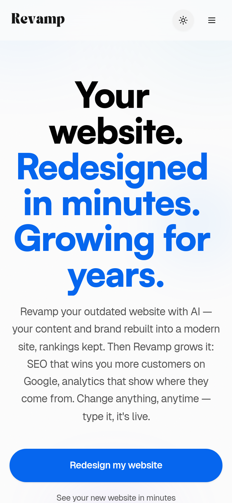 Homepage / Lander