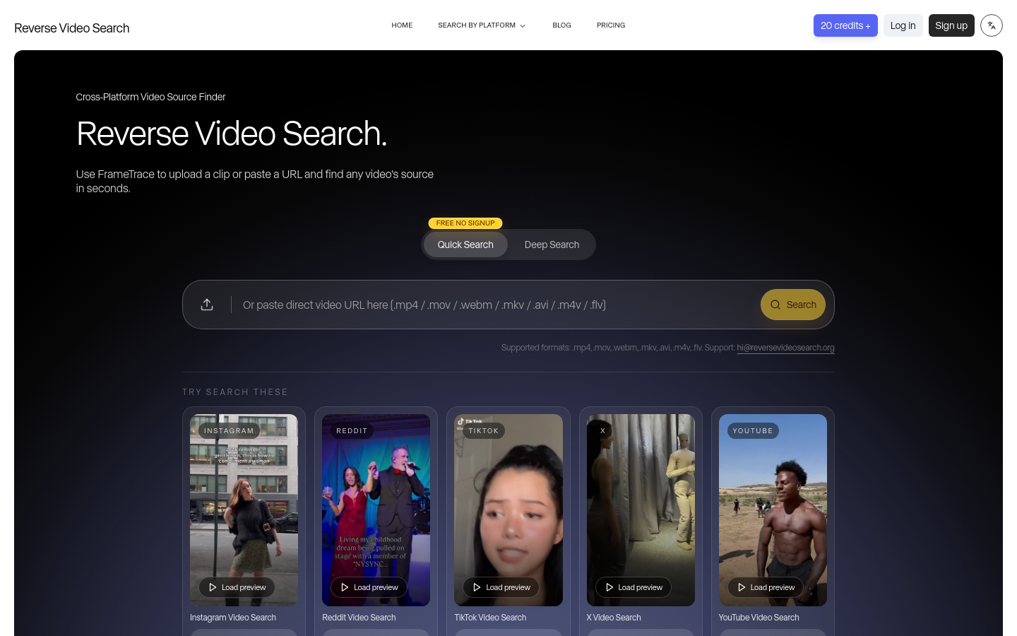 Captured Homepage / Lander