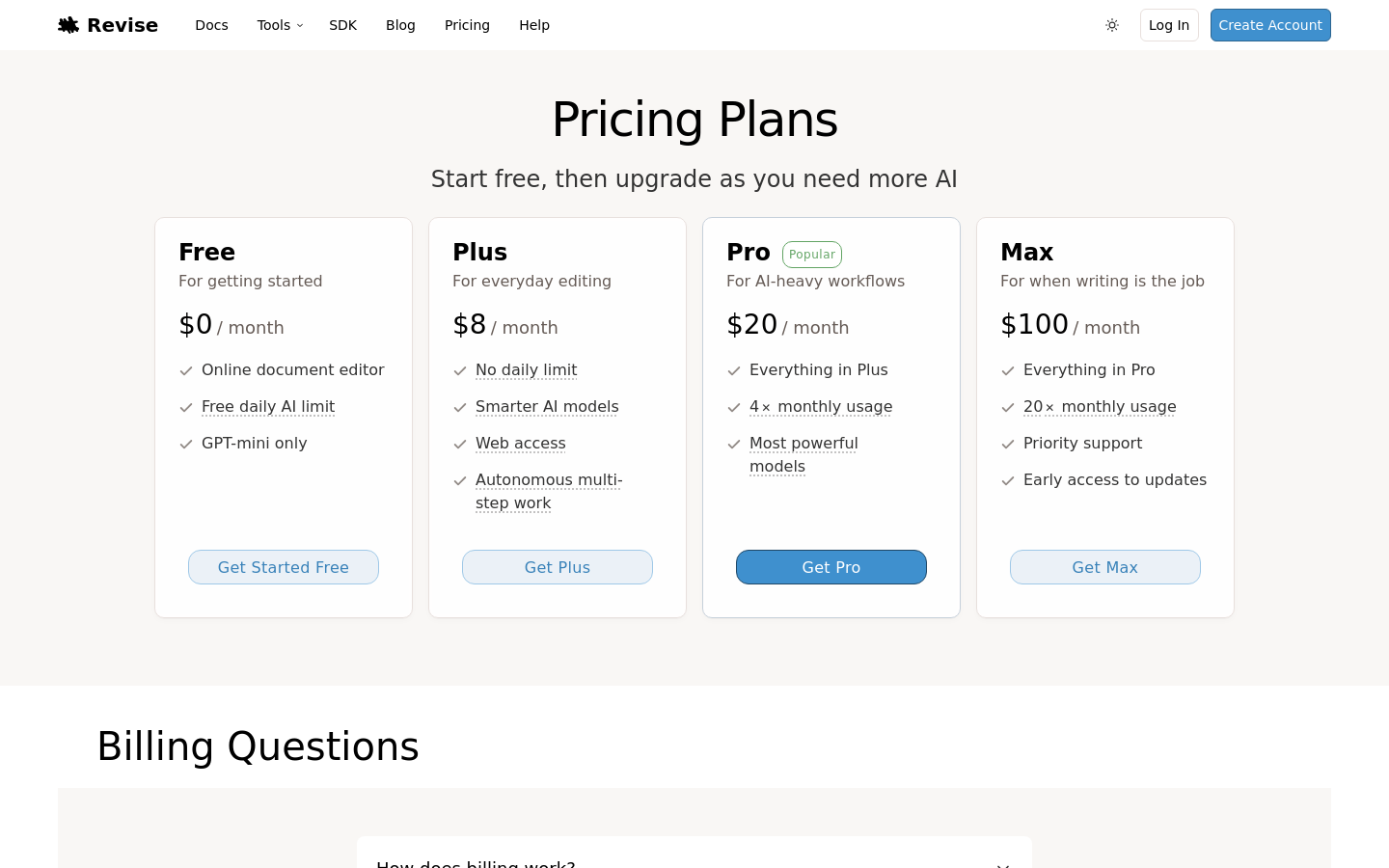 Pricing