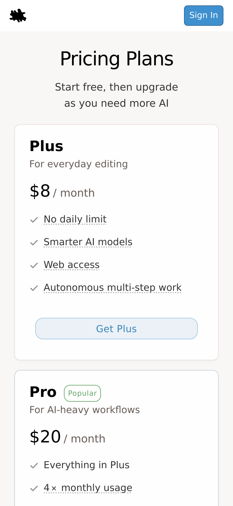 Pricing