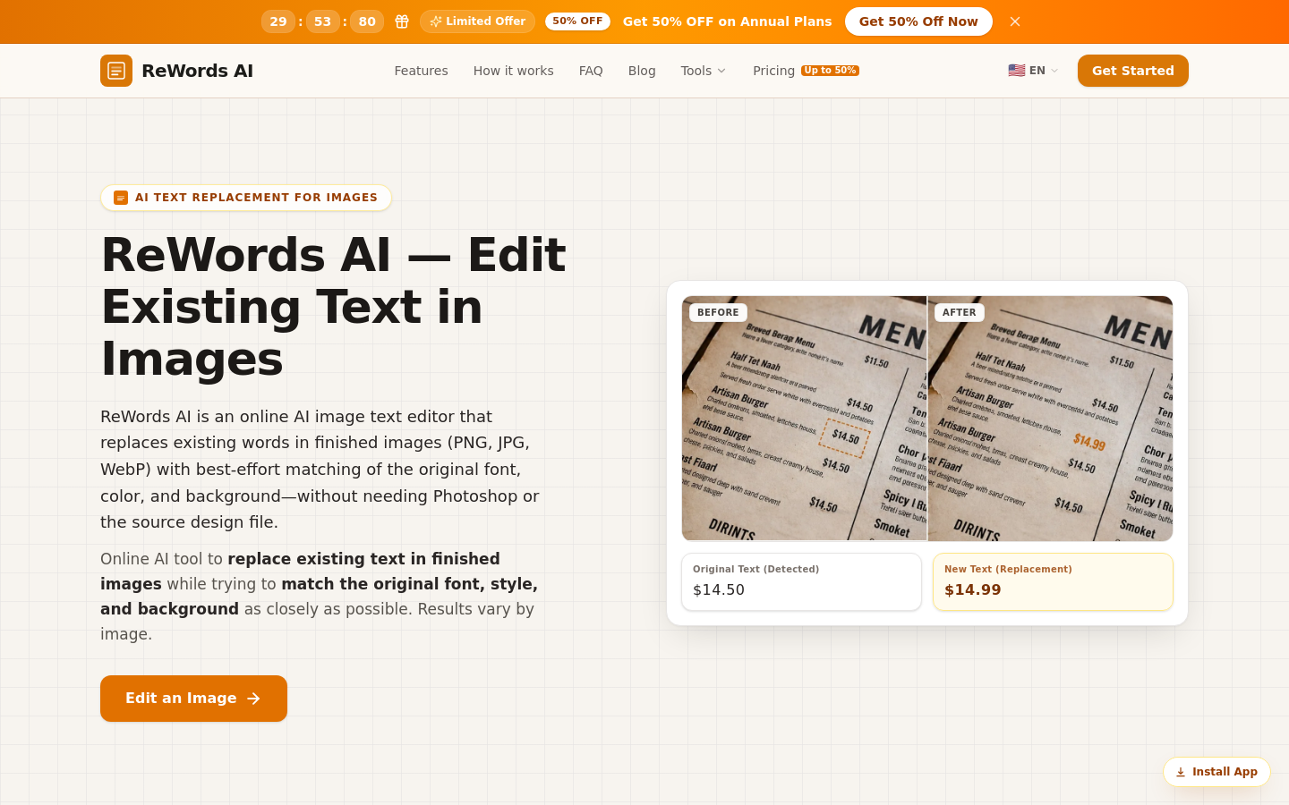 Captured Homepage / Lander