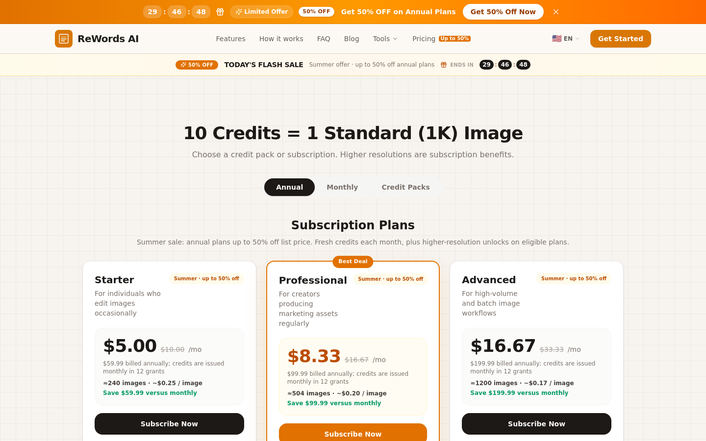 Pricing