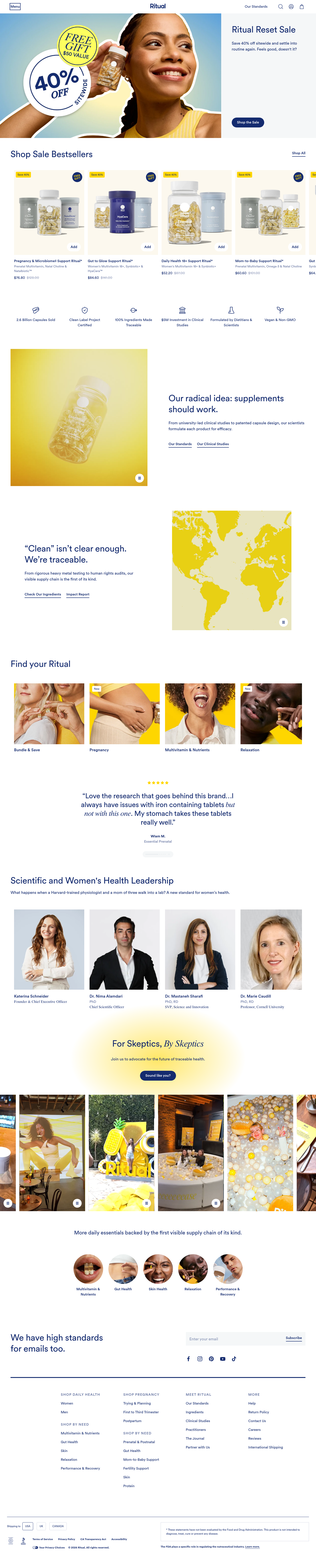 ritual.com — Hero + Logo Wall + Logo Wall
