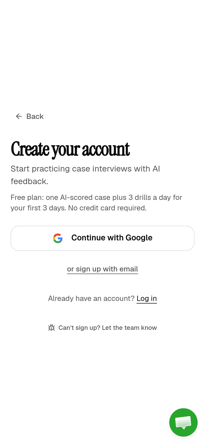 Signup