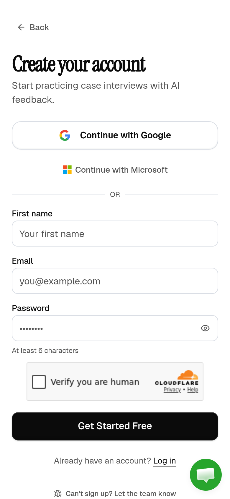 Signup