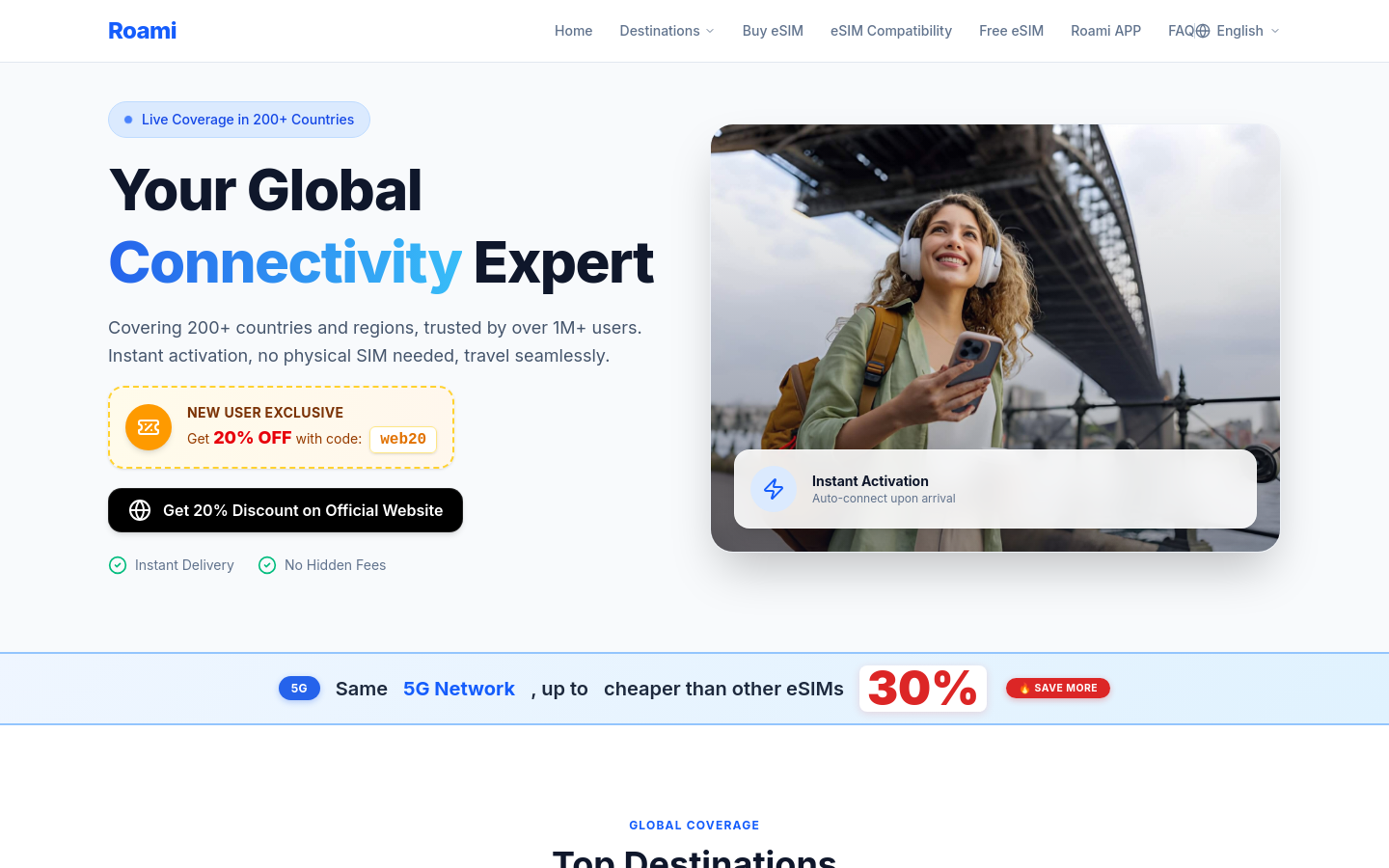 Captured Homepage / Lander