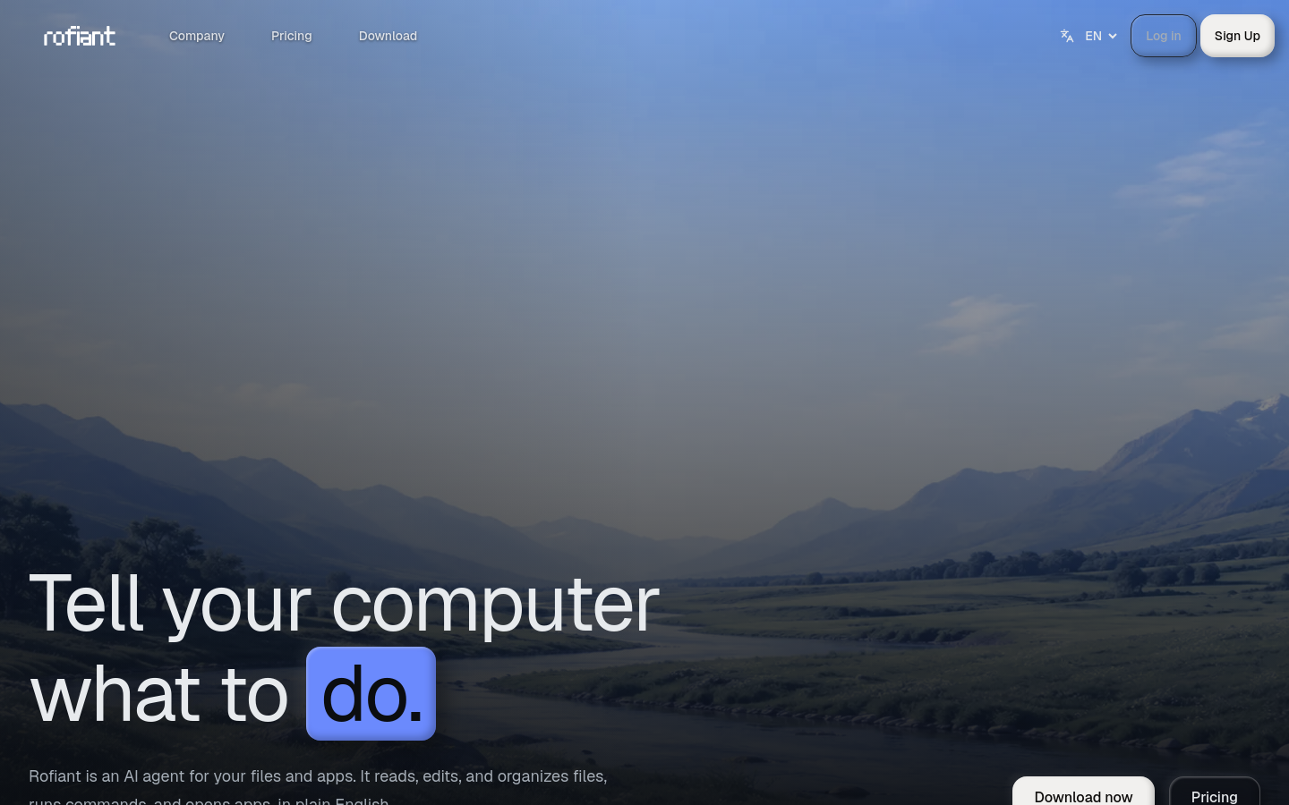 Captured Homepage / Lander