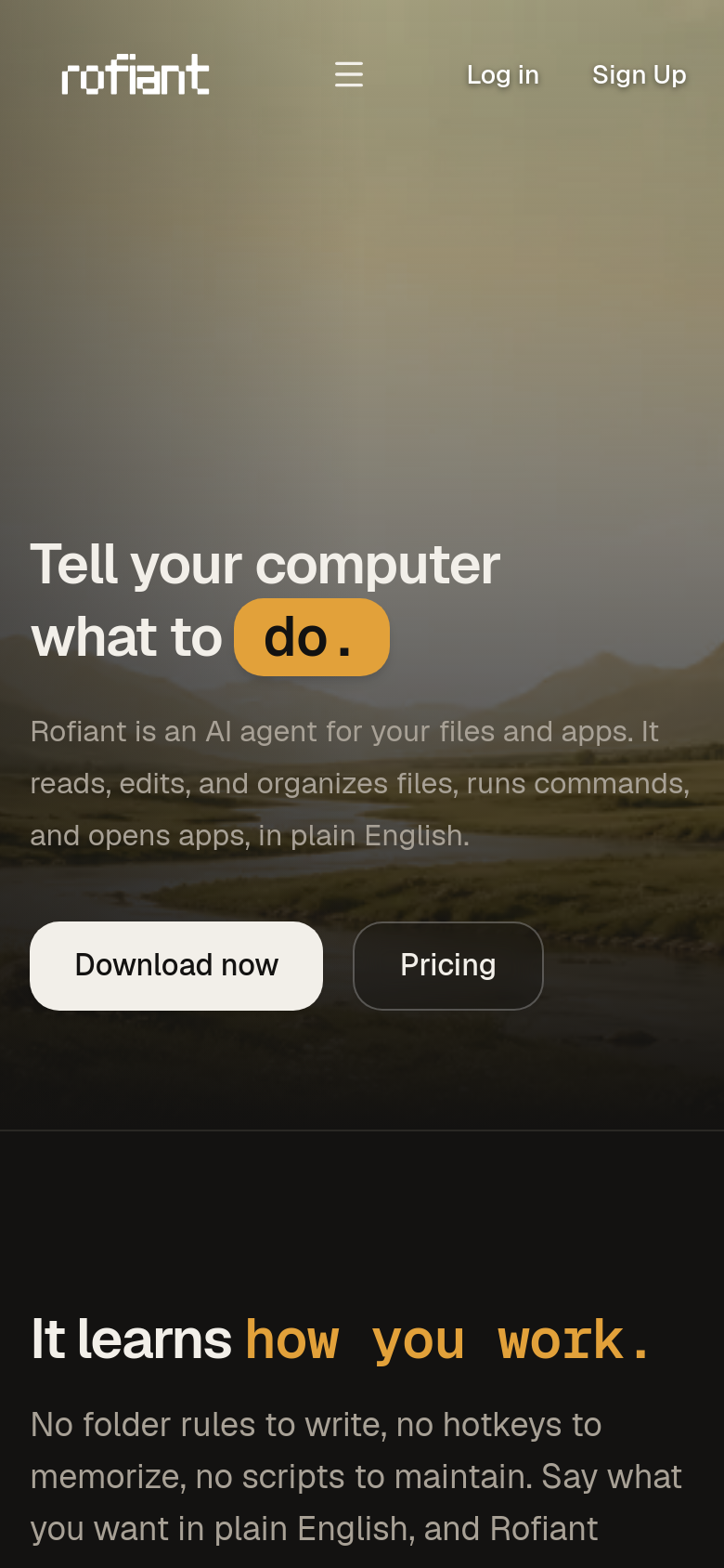 Homepage / Lander