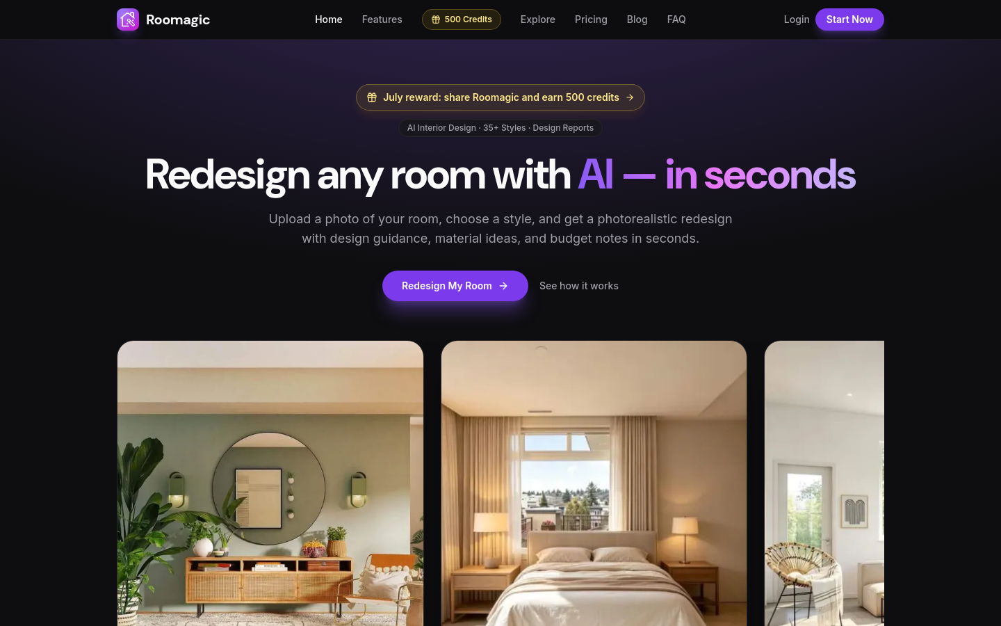 roomagic.me — The Pricing Page