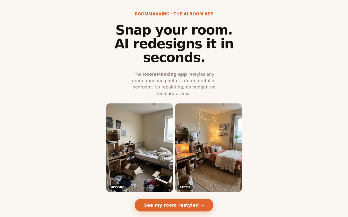 Captured Homepage / Lander
