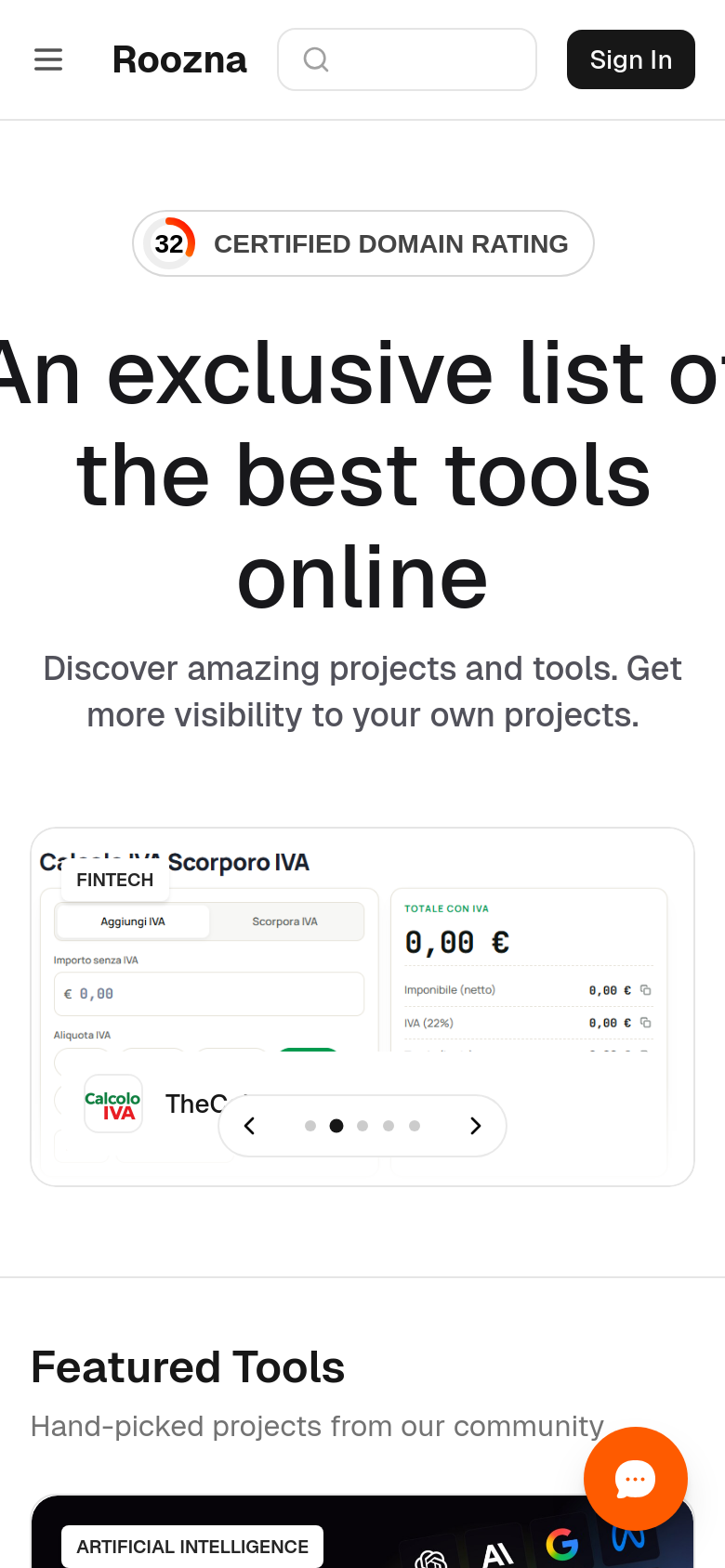 Homepage / Lander