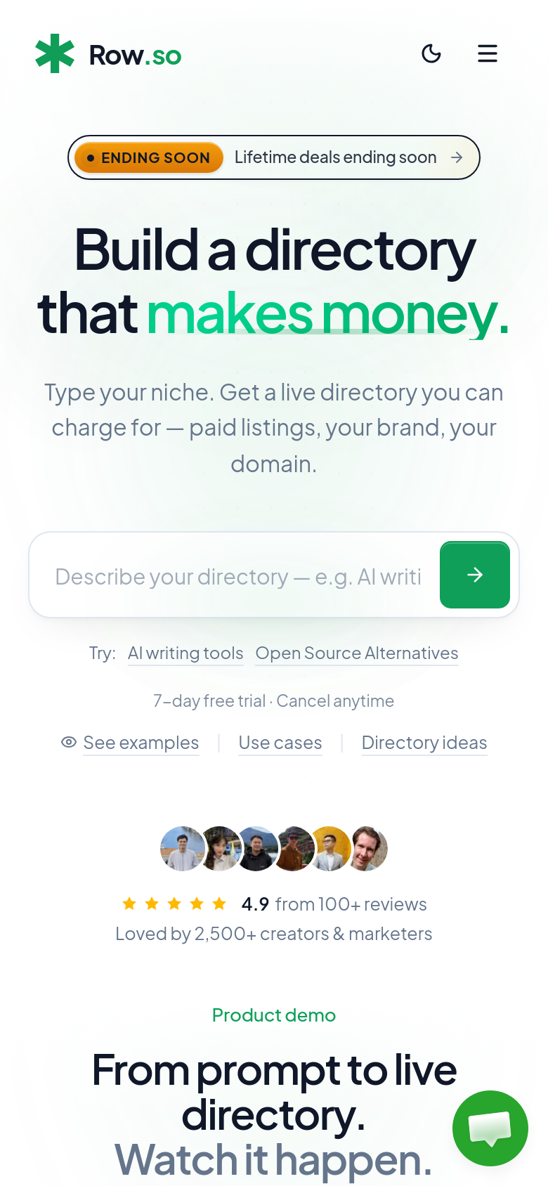 Homepage / Lander
