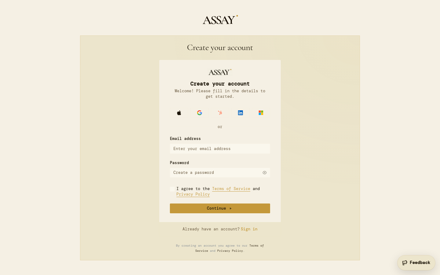 Signup