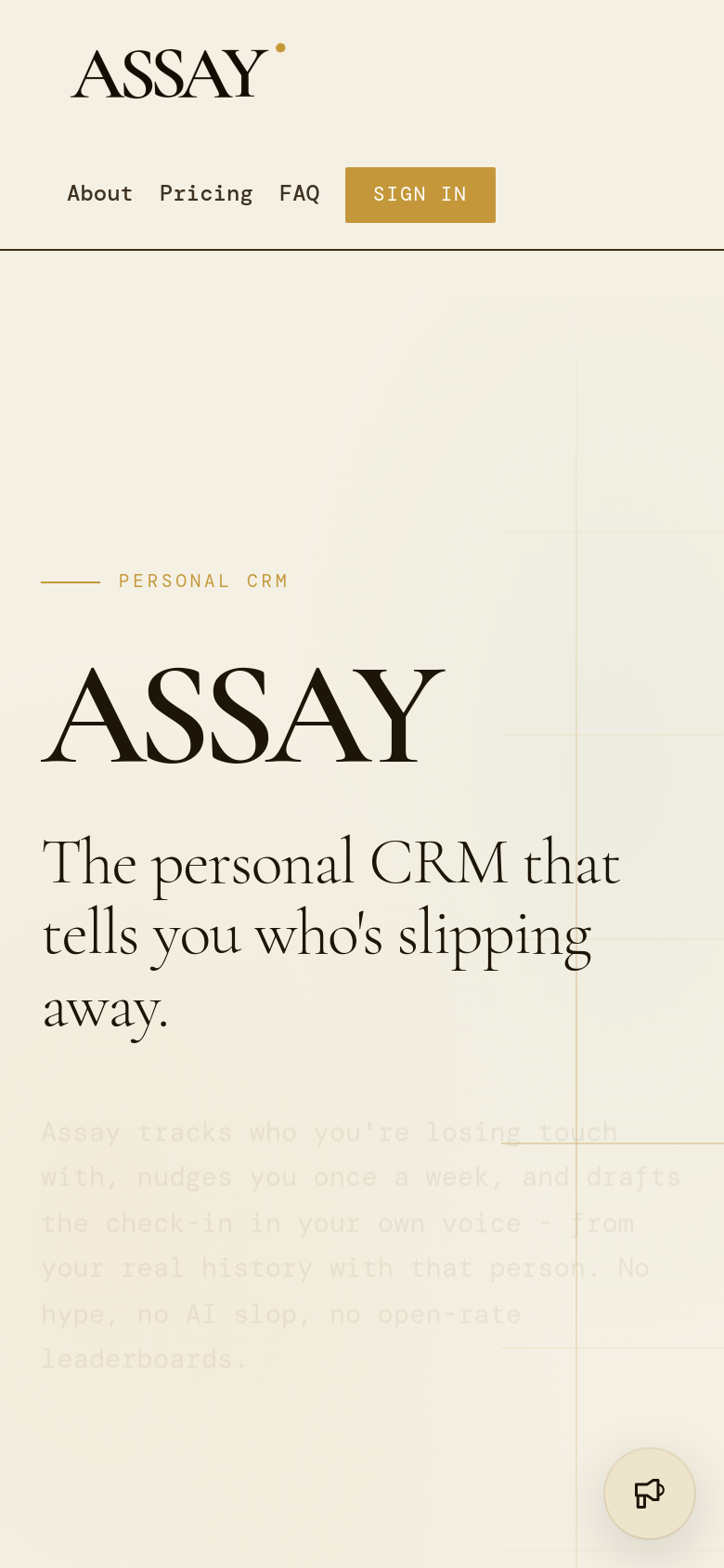 runassay.app mobile capture of the first page