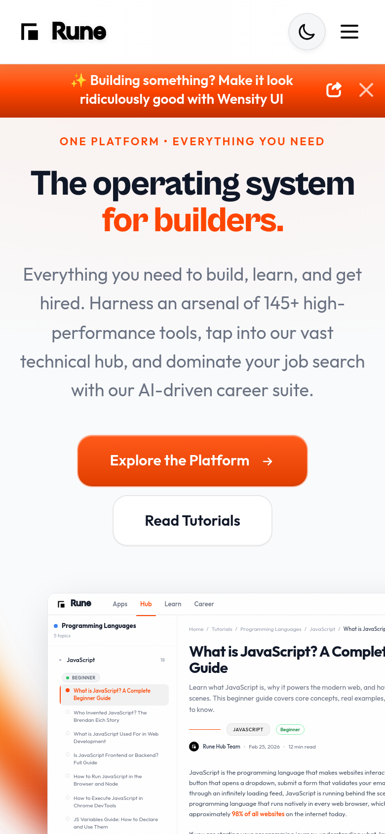 Homepage / Lander