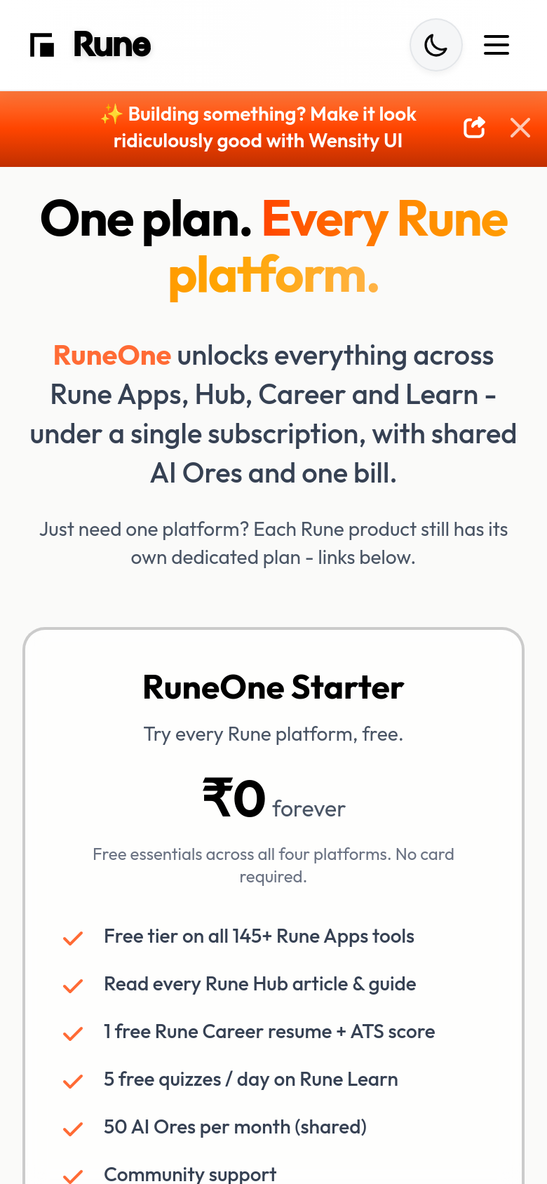 Pricing