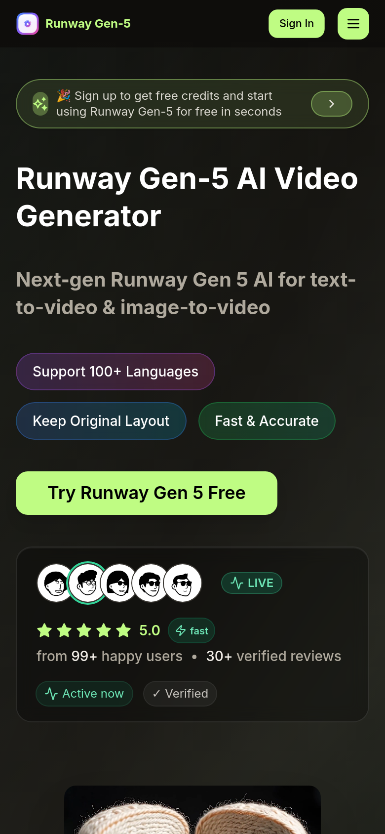 Homepage / Lander